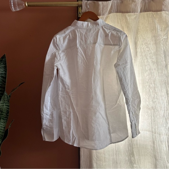 J. Crew Button-up Oxford Shirt In Signature Fit White 100% Cotton NWT Size M - Picture 5 of 8